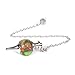 JUST IN STONES Multi-Color Sea Sediment Jasper Pyrite Gemstone Dowsing 40mm Crystal Healing Chakra Reiki Point Pendulum