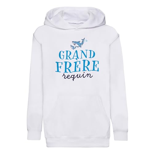 Sweat grand frère requin enfant confortable qui résiste aux lavages