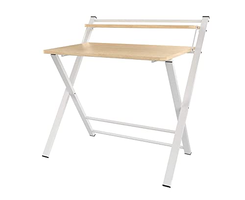 Image of Expresso Multipurpose Foldable Computer Desk Table for Study Home Office Folding Laptop Table Writing Desk Compact Study Reading Table Small Spaces