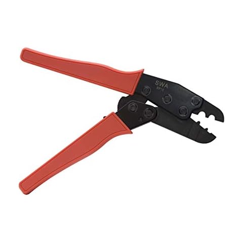 SWA RP16 - Small hand ratchet crimping tool for uninsulated terminals 10mm² up to 16mm²,Orange Cover