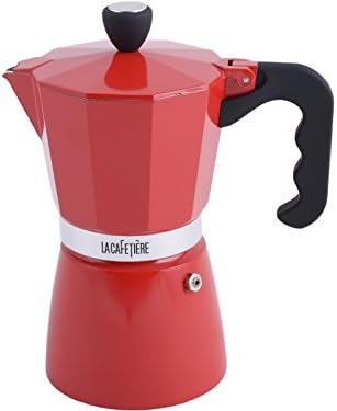 La Cafetiere ES000008 Classic Espresso Coffee Maker Percolator, 3-Cup - Black