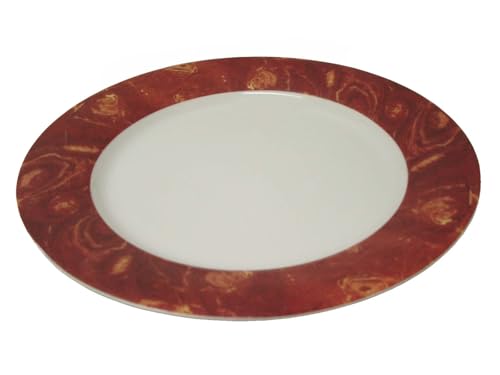 BAJOPLATO BAJO PLATO PRESENTACION REDONDO PORCELANA LISO MARMOL GRANATE