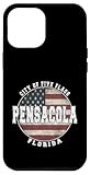 Hülle für iPhone 12 Pro Max Pensacola Florida Vintage Amerikanische Flagge