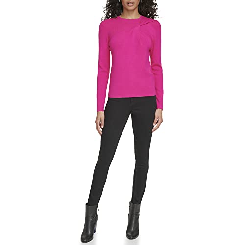 Image of Calvin Klein Women's Twist Neck Long Sleeve Sweater