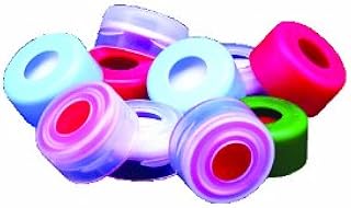 JG Finneran 5240-11Y Snap Top Cap with PTFE/Butyl Rubber Septum, 11mm Cap Size, Yellow (Case of 1000)