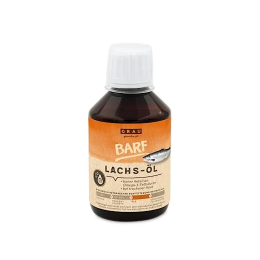 GRAU - l’Original - Huile de Saumon aux acides Gras Essentiels oméga-3 et oméga-6 pour Soutenir la Peau et Le Pelage, Pack de 1 (1 x 200 ML), complément Alimentaire pour Chiens et Chats