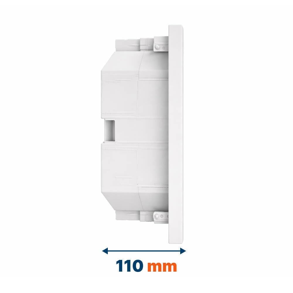 Cuadro Eléctrico 80 Módulos De Empotrar - empotradas. Filas - Envolvente Para Protecciones - Instalación Segura - Medidas 505 x 650 x 110 Mm