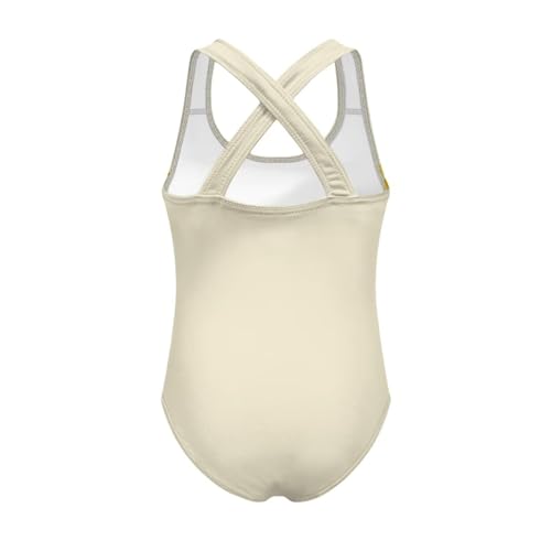 TOADDITDO One Piece Swimsuit Girls Pool Beach Bathing Suit with Cross Back Strap for 5-14 Year2