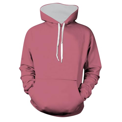 Ymosrh Men's Casual Hoodies, Long Sleeve Warm Hoodie Sweatshirt Fall Winter Hooded Pullover, M-4XL4