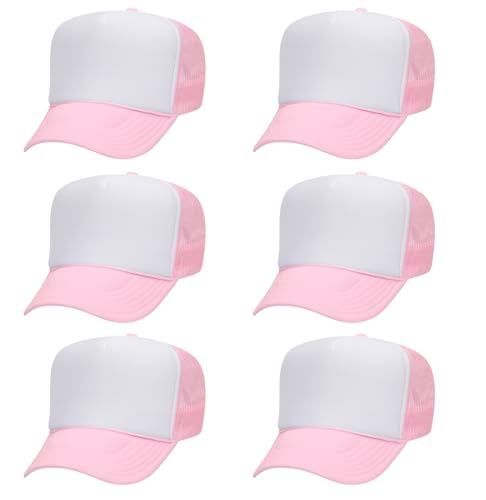 Image of OTTO Polyester Foam Front 5 Panel High Crown Mesh Back Trucker Hats in 97, Bulk, Wholesale