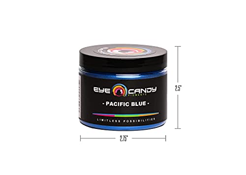 Eye Candy Premium Mica Powder Pigment “Pacific Blue” (50G) Multipurpose Diy Arts And Crafts Additive | Woodworking, Epoxy, Resin, Paint, Soap, Nail Polish, Lip Balm (Pacific Blue, 50G) #TOP6