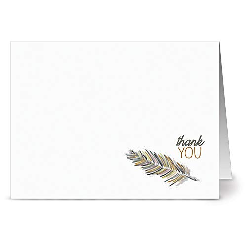 Note Card Cafe Thank You Cards With Gray Envelopes | 36 Pack | Embellished Thank You | Blank Inside, Glossy Finish | For Greeting Cards, Occasions, Birthdays, Gifts #TOP1