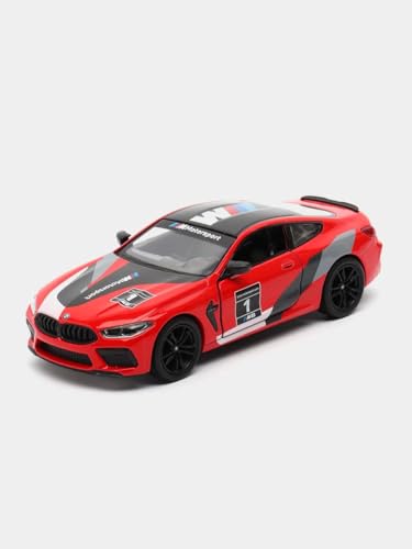 Image of Premium M8 GTE 1:38 Scale Diecast Model Car Toy - Authentic Motorsport Design, with Iconic Racing Graphics, Pull-Back Action - Perfect Collectible or Gift for Kids & Enthusiasts Red
