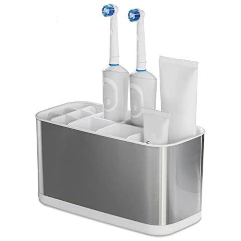 Colist Zahnbürstenhalter aus Edelstahl, Badezimmer elektrischer Zahnbürstenhalter Organizer Cover