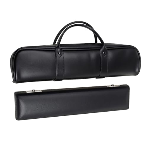 LIOOBO 1 Set Premium Leather Flute Case Flute Holder Stylish Durable Compact Design for Instrument Protection