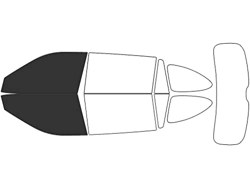 Rvinyl Window Tint Kit Compatible with Toyota Highlander 2020-2023 - Front Precut Kit - 20%