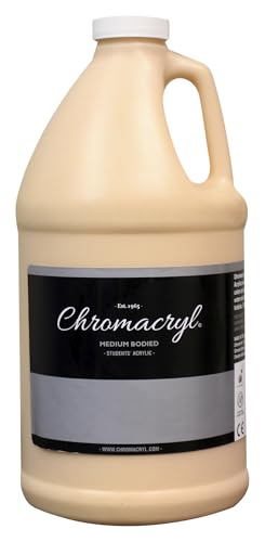 Chroma Chromacryl Student Acrylic Paint, Skin Tone Base, 0.5 Gal, Multicolor