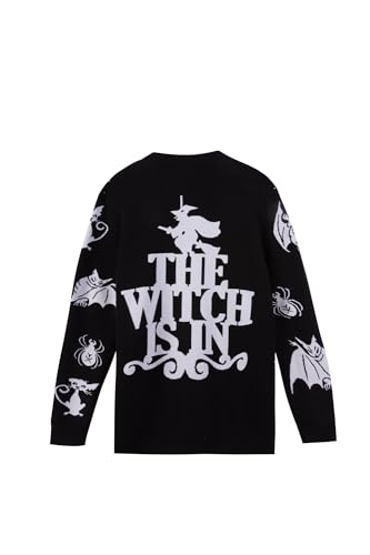 Boys and Girls Graphic Gothic Knit Sweater Top V Neck Long Sleeved Lapel Button up Top Cardigan2