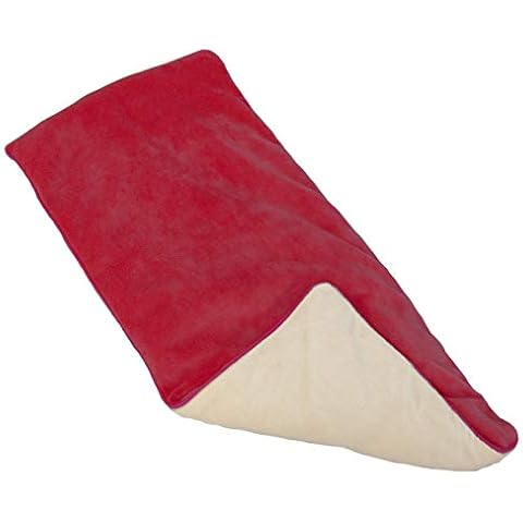 DreamTime Body Wrap, Weighted Heating Pad with Aromatherapy, Microwave or Freeze, Herbal Cinnamon and Clove Scent, Red and White Cover