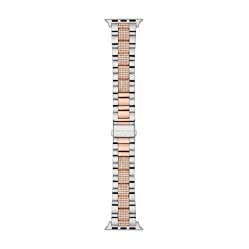 Michael Kors 38 mm/40 mm/41 mm Stainless Steel Band for Apple Watch Rose Gold/Silver One Size