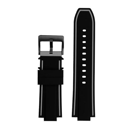 Sangle de montre en caoutchouc -B400 bracelet silicone finition bulge