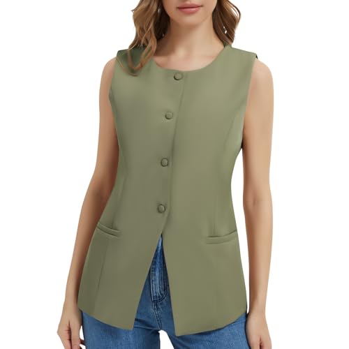 Chaleco de verano para mujer formal casual moderno sin mangas