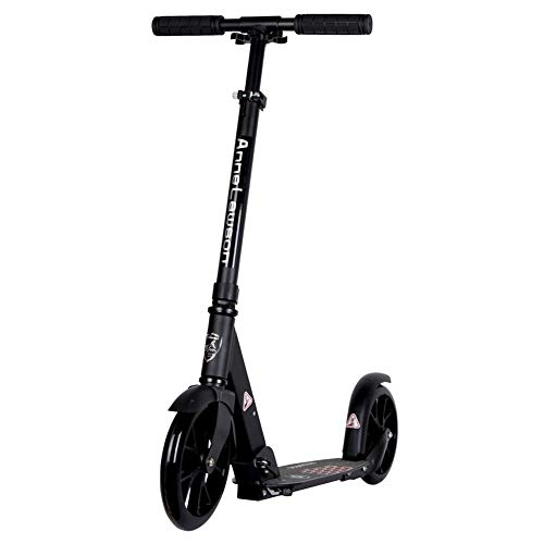 Buy LXLA Folding Adult Kick Scooter with Big Wheels - Height Adjustable & Kickstand, Birthday Gifts ...