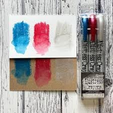 Trebbies Tim Holtz Distress Pearlescent Crayons Holiday Bundle - Distress Crayons #4, #5, #6 Detail Sticks