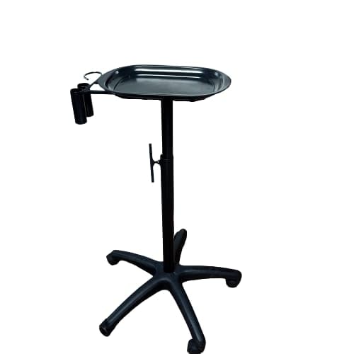 Beauty Rolling Trolley Cart Salon Instrument Service Tray with Accessory Caddy (Black) (A1, Blue)