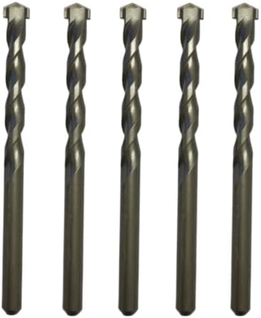 5.5mm x 100mm TCT Tipped Masonry Drill Bits (Pack Of 5) For Concrete Brick Porcelain Ceramic Tile Plastic Wood
