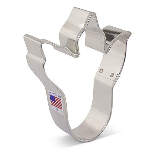 Cortador de biscoito Ann Clark, pegada de dinossauro/cortador de biscoito de pé, 10 cm