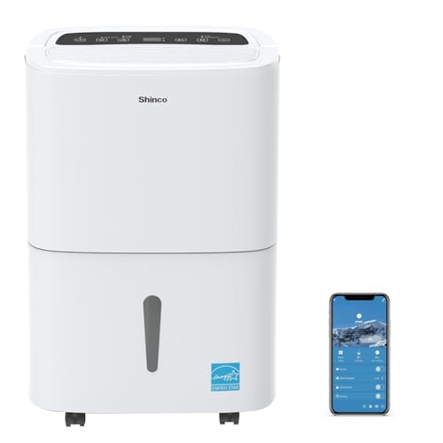 Image of 120 Pints Energy Star Dehumidifier with Drain Hose and WIFI for Large Spaces up to 6,000 Sq.Ft, Auto Defrost & Continuous Drainage - Ideal for Home Basements, Bathroom, and Bedroom