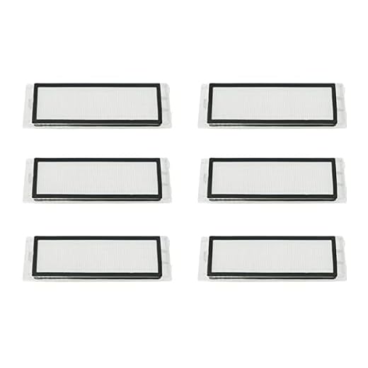WuYan 6 peças de filtro HEPA para aspirador de pó Xiaomi MI Robot Vacuum 2 Roborock E20 E25 S50 S51 T4 P5 T6 T7 T7 PRO