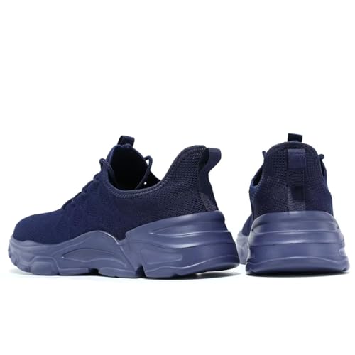 Mens Running Shoes Mesh Lightweight Walking Tennis Sneaker Slip-on Breathable Casual Work Shoes Soft Sole4