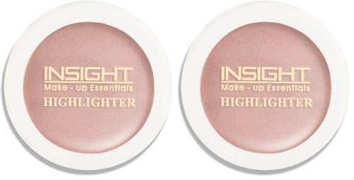Image of INSIGHT Highlighter for Face & Body - Moonstone Bliss | Glitter Shimmer Makeup | Creamy, Lightweight, Easy to Blend, Long-Lasting Glow | 3.5g (Pack of 2)