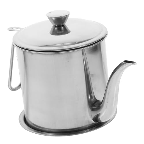 Amosfun Lata Separadora De Grasa Con Filtro Recipiente De Aceite De Tocino Diseño Portátil