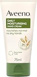 Aveeno Daily Moisturising Hand Cream for Sensitive Skin 75 ml, Pack of 2 - Nourishing Oat Formula for Deep Hydration and Long-Lasting Protection of Dry, Sensitive Hands