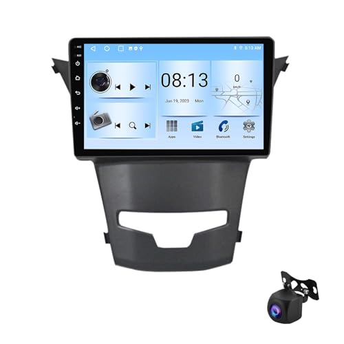 Autoradio GPS tactile Android 13 SsangYong Actyon 2 Korando 3 CarPlay SWC