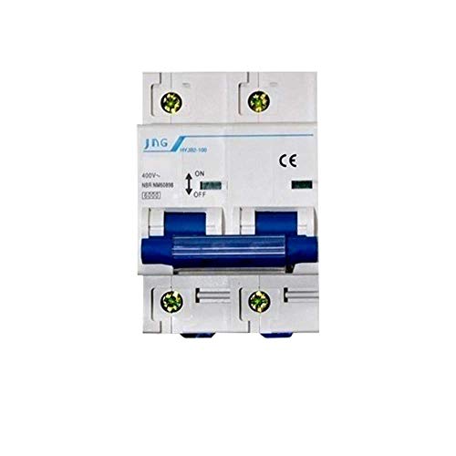 Disjuntor Bipolar Din Curva C 20a DZ47-63 Jng
