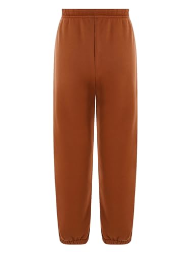 Kids Unisex Casual Fleece Sweatpants Soft Breathable Jogger Pants Elastic-Waistband Trousers for Boys Girls2