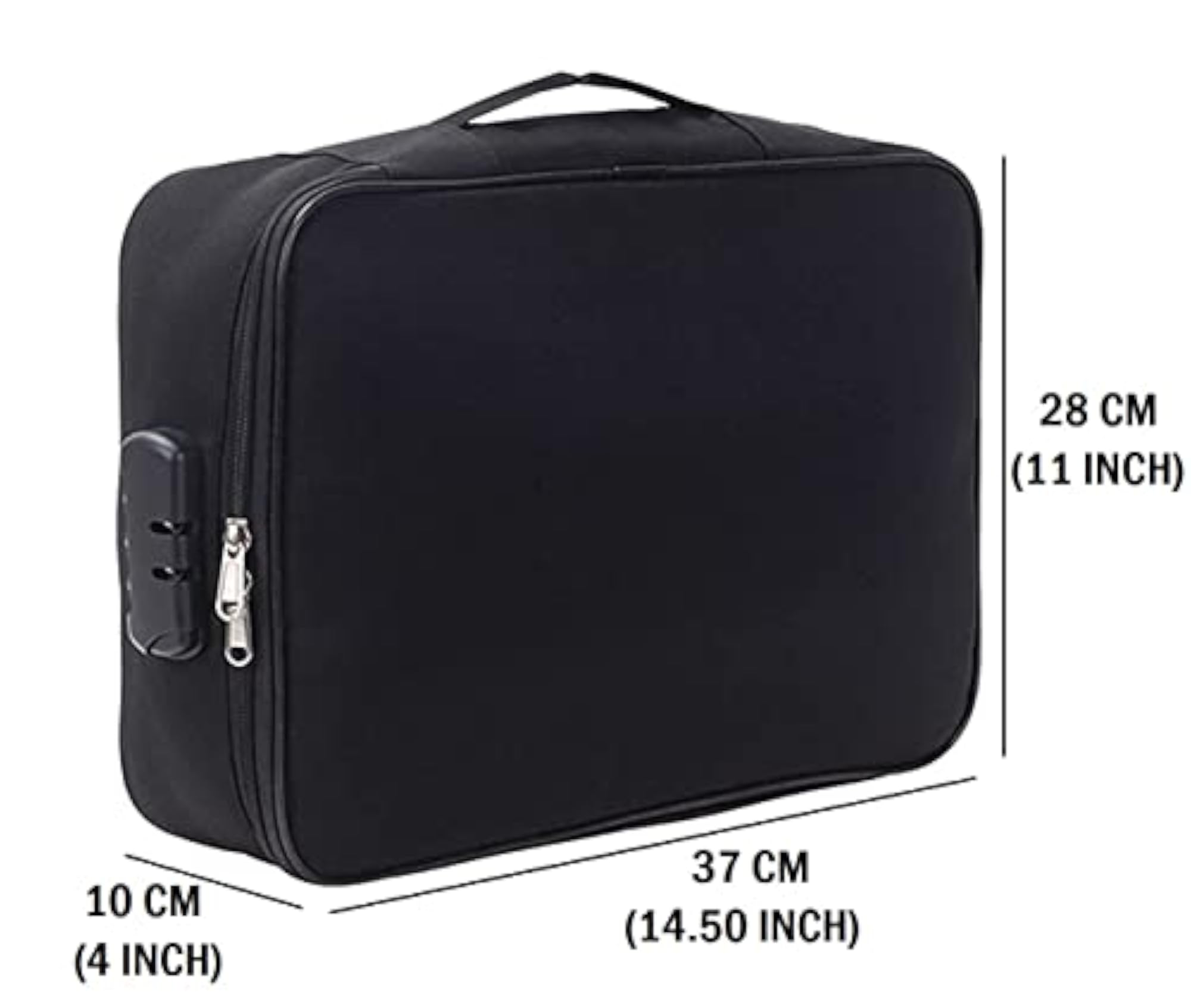 Fireproof Document Bag with Lock, Portable Safe