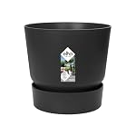 elho – elho Greenville Rund 25cm Blumentopf - Living Schwarz
