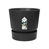 Elho Greenville Round 16cm Vasi per Piante - Living Black...