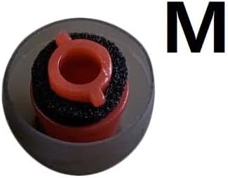 Miniatura 3 de Adaptador de punta intrauditiva compatible con Plantronics Voyager 5200  Voyager LegendPro, auriculares con reducción de ruido, 3 piezas SML, gris