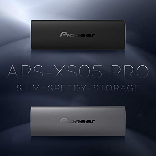 Pioneer-256-GB-SSD-externo-C-hasta-1050-MBs-USB-32-Gen2-Unidad-de-estado-solido-portatil-APS-XS05-PRO-Gris-espacial
