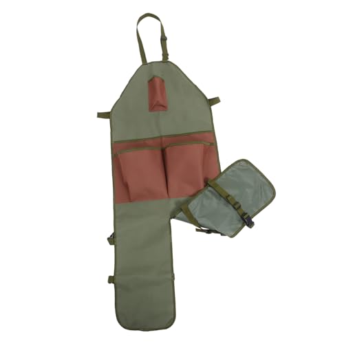 IWOWHERO Garden Supply Apron for Women Men Vegetable Trimming Pouch with Extended Leg Protection