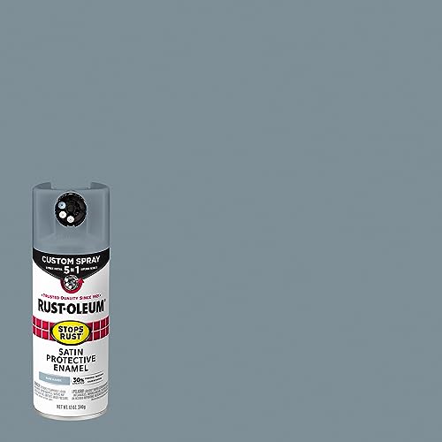 Image of Rust-Oleum Stops Rust Custom 5-in-1 Spray Paint, Satin Blue Haven