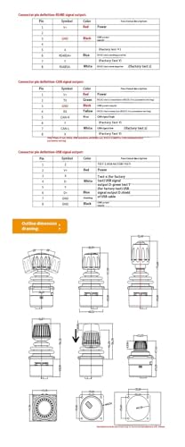 Joystick à trois axes SMC35E limite circulaire avec effet Hall et sortie 0-5V - 5