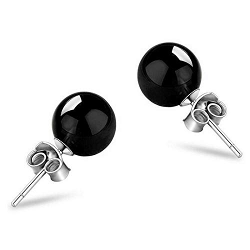 Pendientes cuentas redondas plata 925 un regalo fino de mujer
