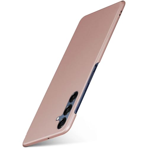 moex Alpha Coque de protection pour Samsung Galaxy A16 (4G/5G) - Ultra fine - Avec protection accrue de l'appareil photo - Coque rigide arrière - Minimaliste - Or rose